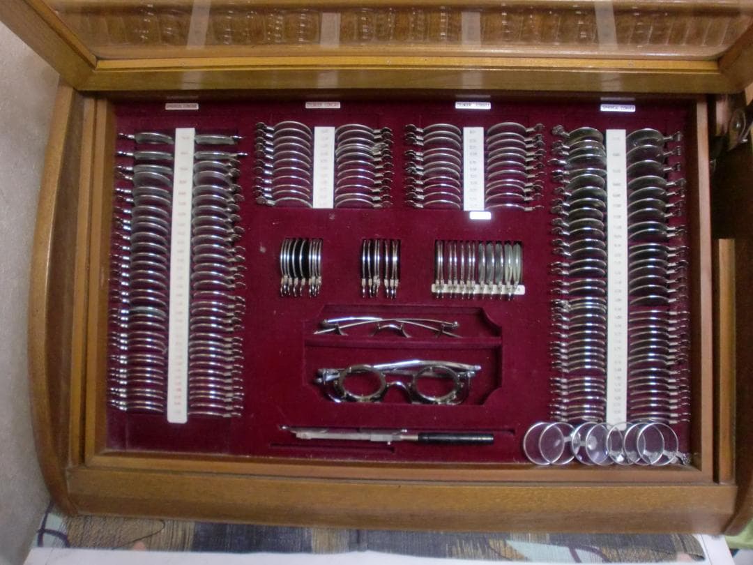 木製　検視レンズケース 　昭和レトロ　珍品