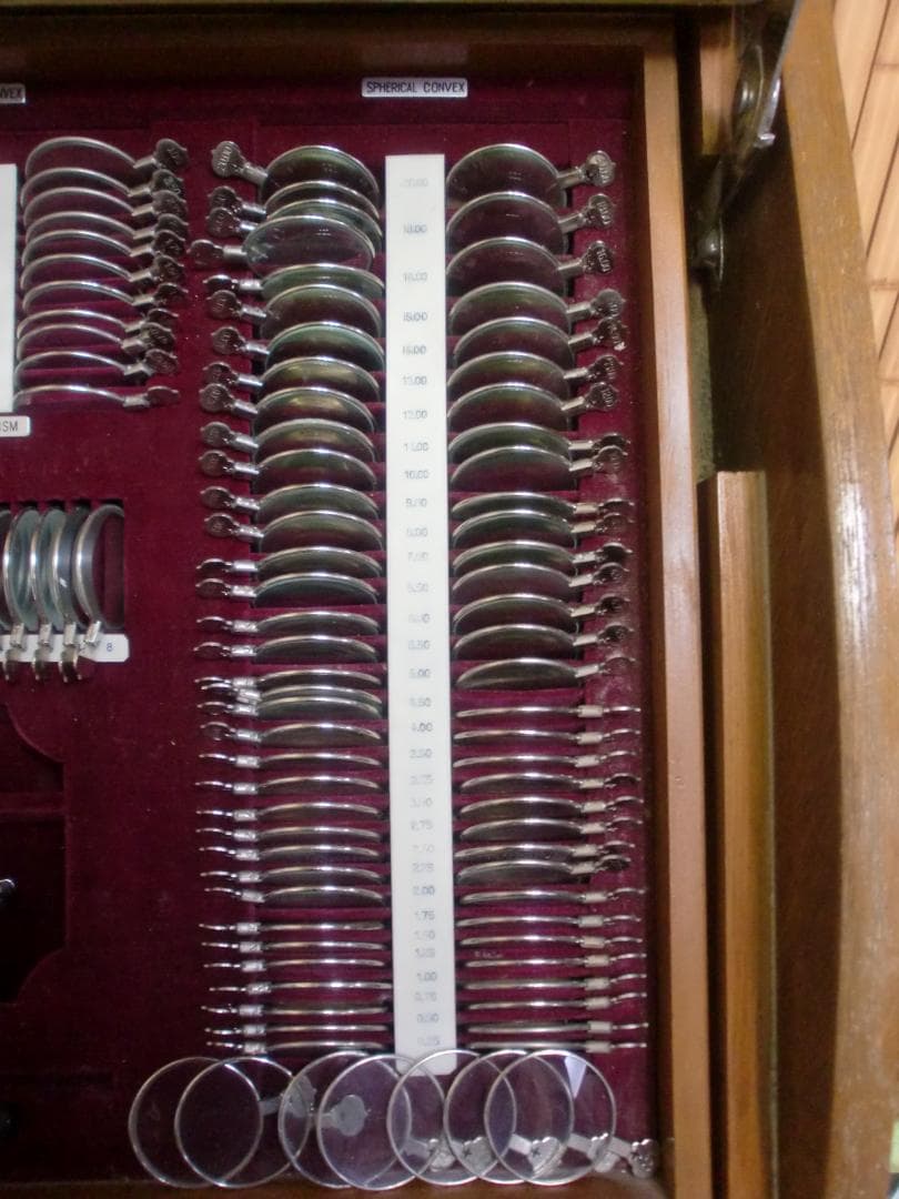 木製　検視レンズケース 　昭和レトロ　珍品