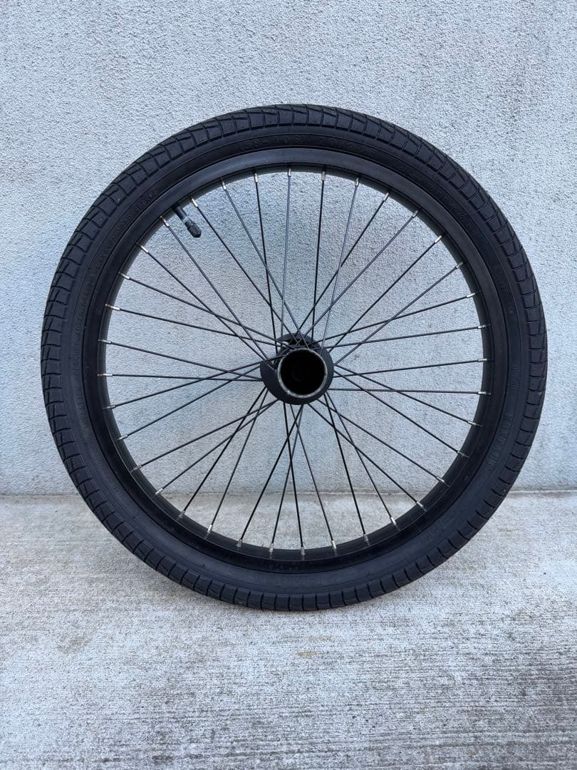 お得！ BMXフロント用ホイール タイヤ&ペグ&ハブガード付き