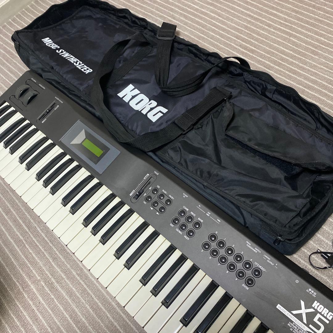 KORG X5 シンセサイザー 61鍵 ACアダプタ付き