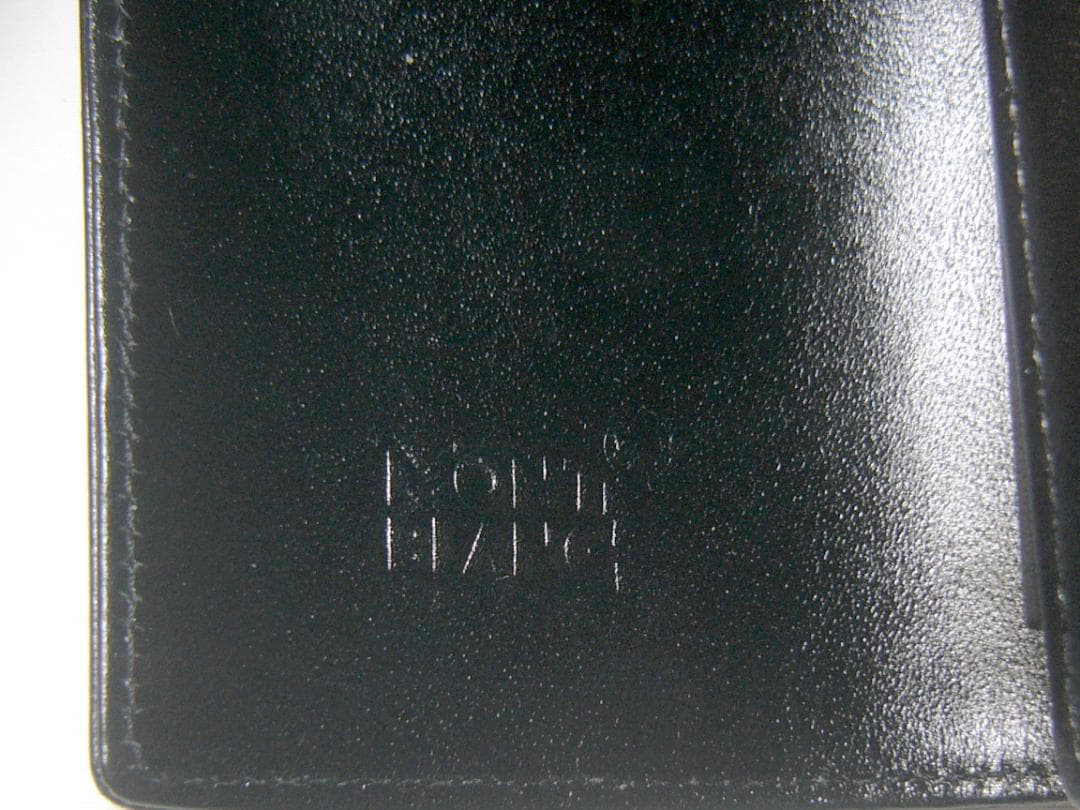 モンブラン レザーペンケース 3本挿し 本革 ブラック 万年筆ボールペン入れ