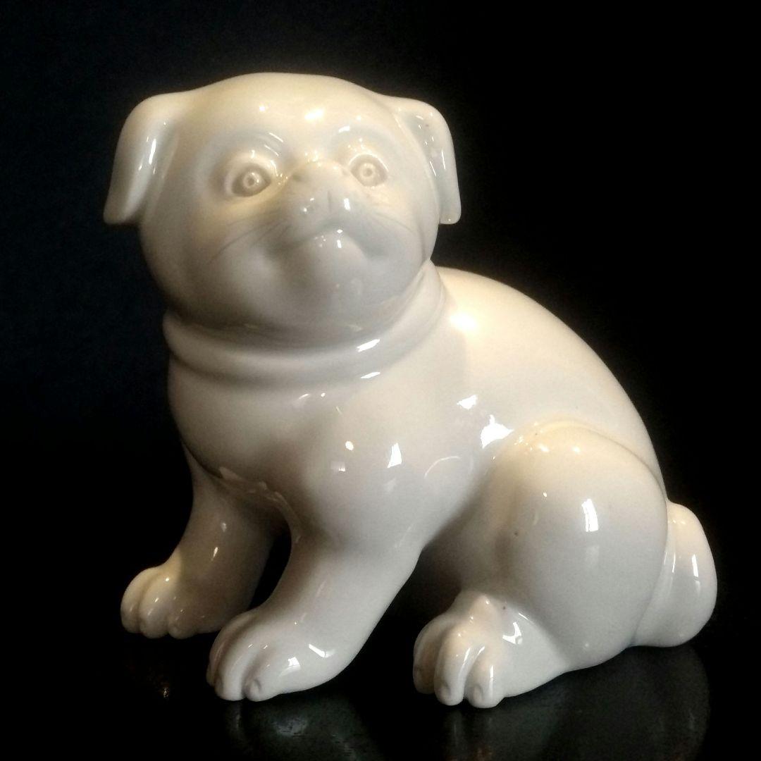 海を渡り、英国で百年以上座り続けた仔犬！明治期 平戸焼 招き猫ネコ古伊万里九谷