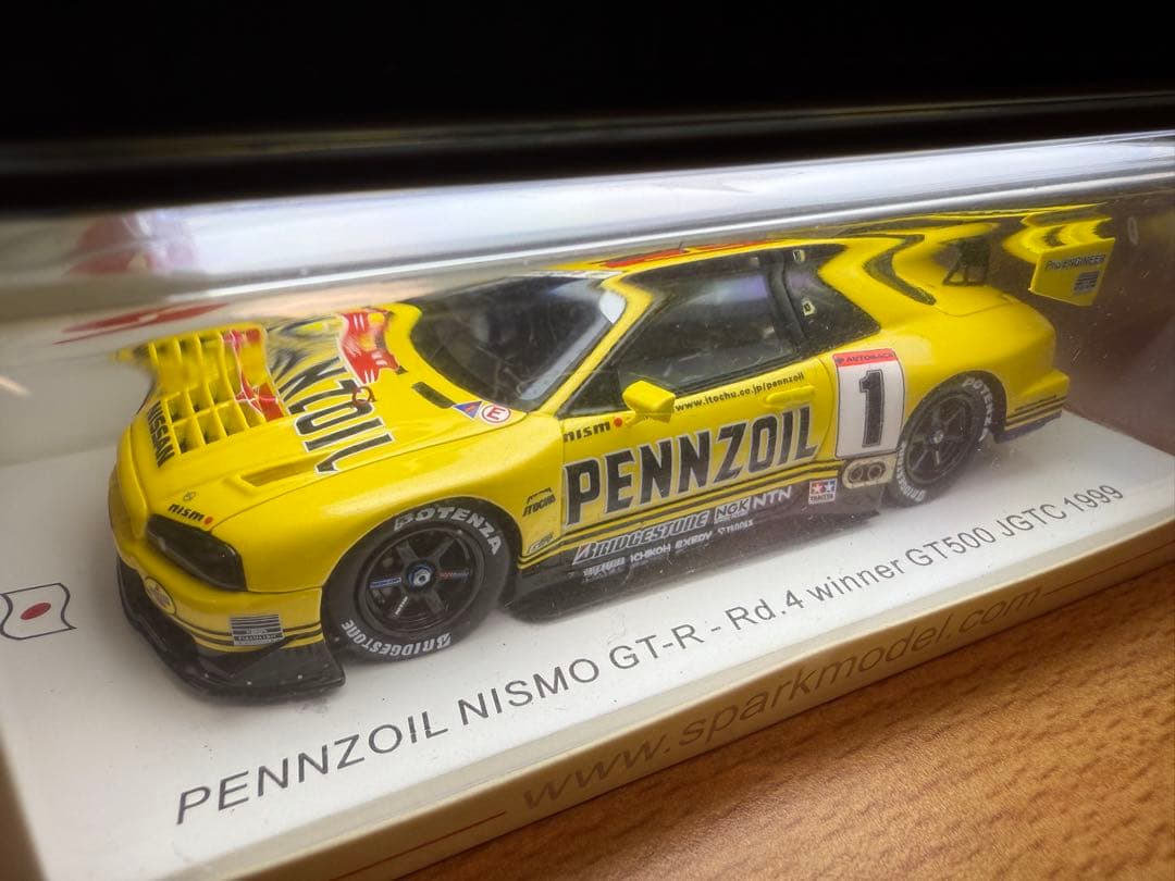 ミニカー 1/43 PENNZOIL NISMO GT-R GT500 JGTC 1999