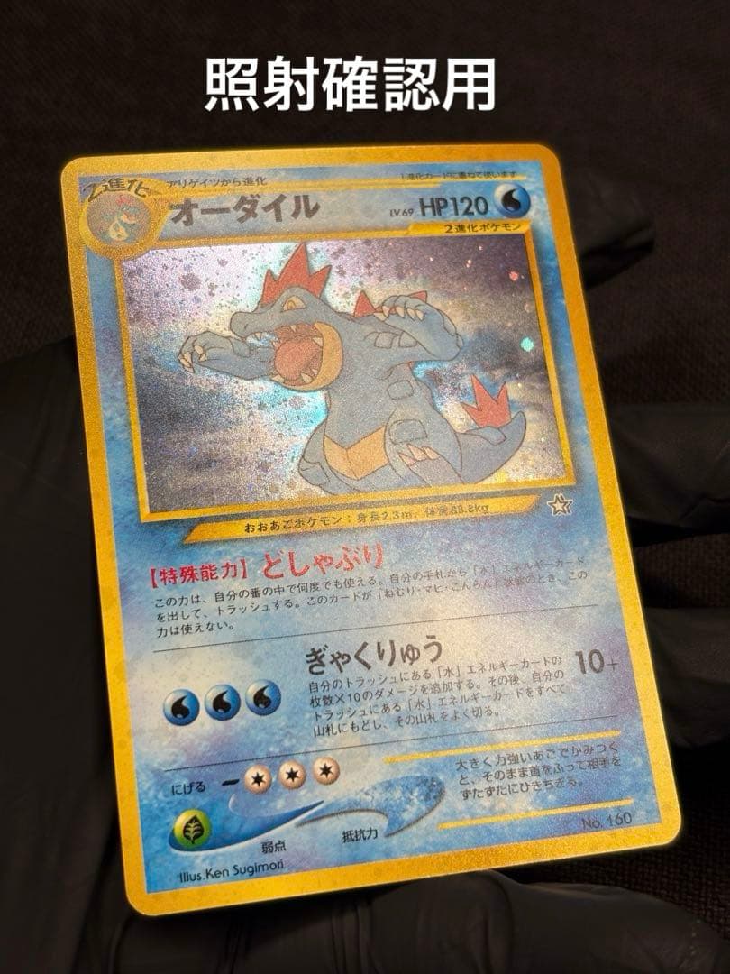 さ*ー様 『旧裏☆極美品』オーダイル （Neoプレミアムファイル）☆素体＋PSA