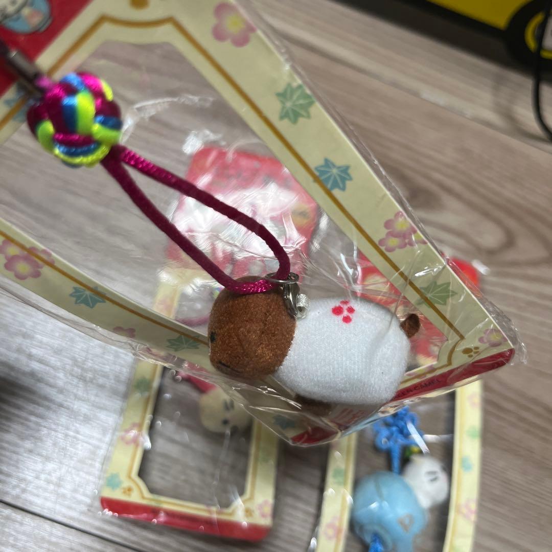 平成レトロ　にゃんこ飯店　ASIANマスコットストラップ　3コセット