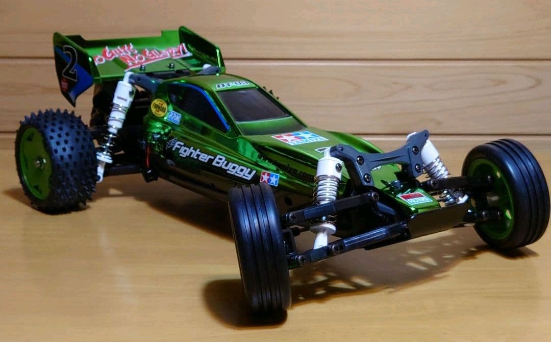 田宮ネオマイティフロッググリーンメタリック＆プロポ＆バッテリー充電器セット完成品