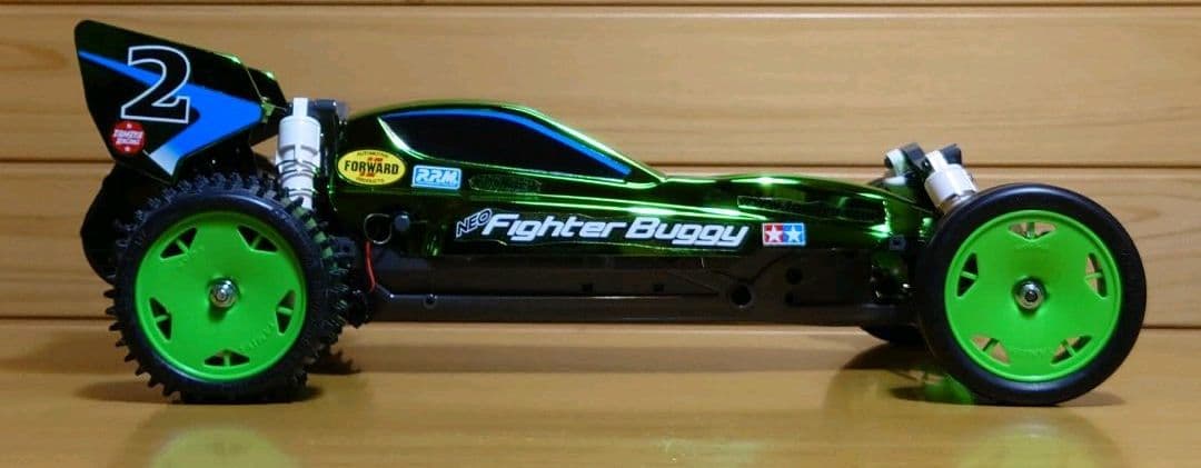 田宮ネオマイティフロッググリーンメタリック＆プロポ＆バッテリー充電器セット完成品