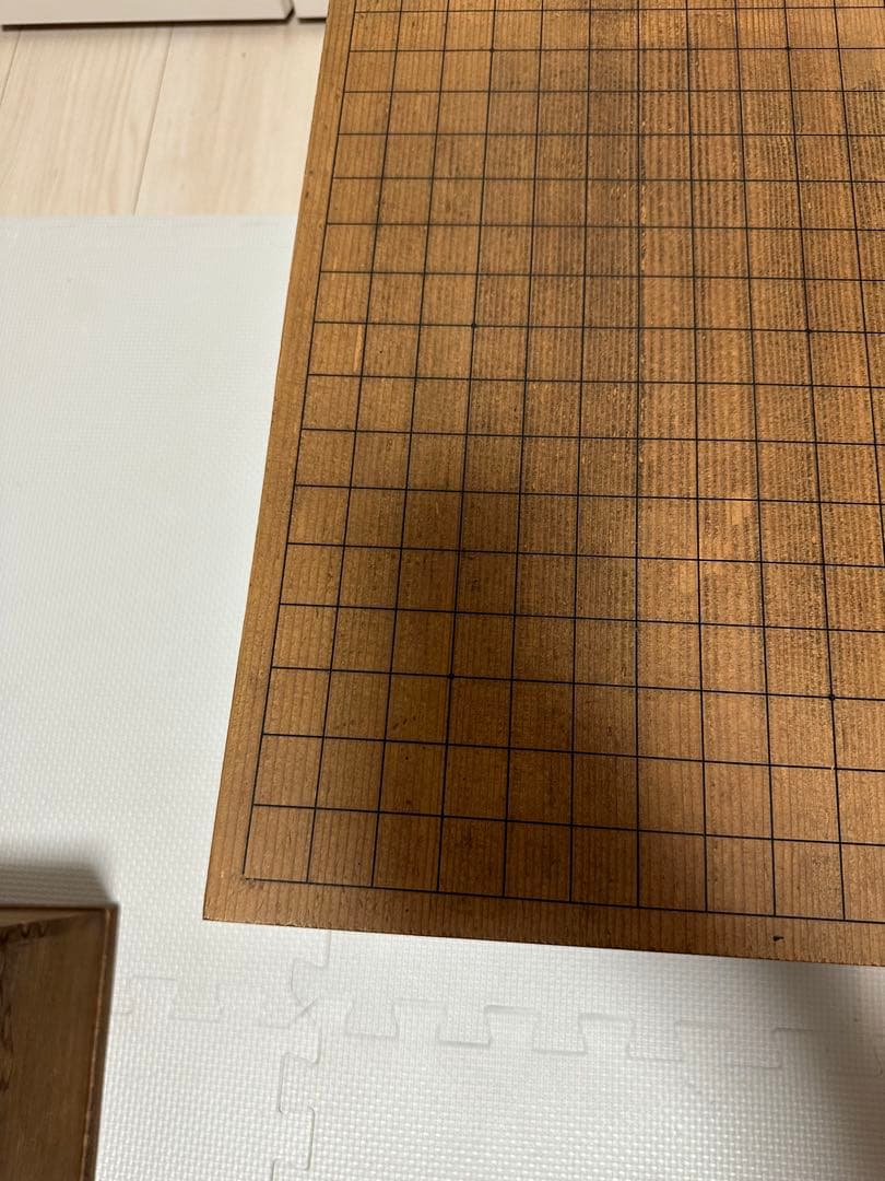 【高級セット】国産 極厚 囲碁 本榧 ヘソ 脚付き 青山基盤店 5寸8分