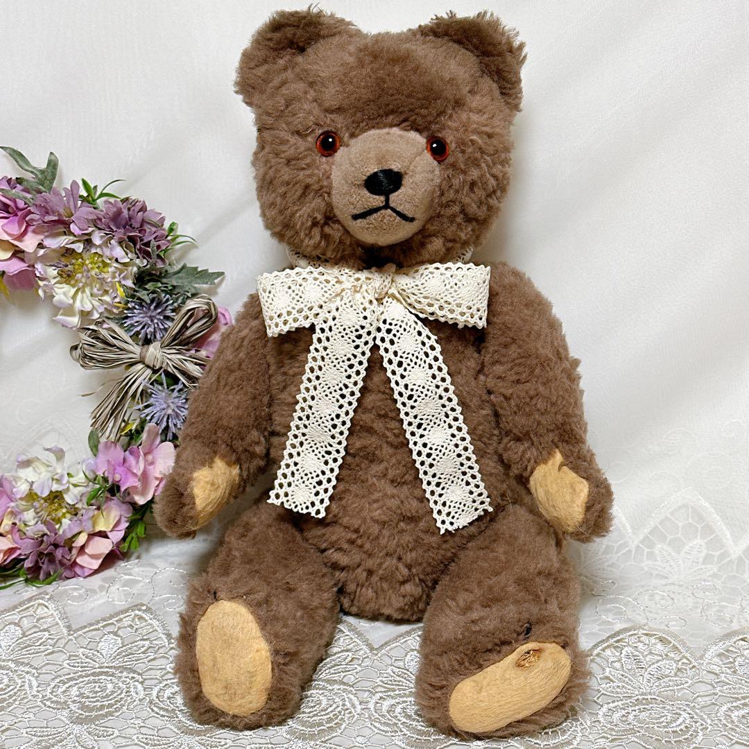 まんまる君 様❤️大きめ　ブラウンドイツベア❤️ アンティークベア　テディベア
