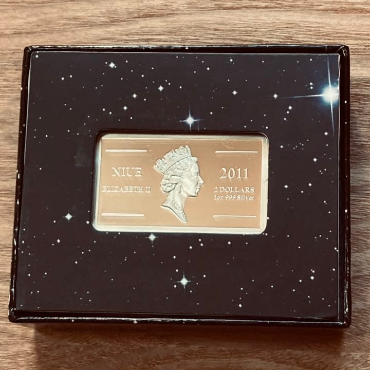 （レア！アンティーク！）コンクエストオブスペース　1オンス　カラー純銀バー