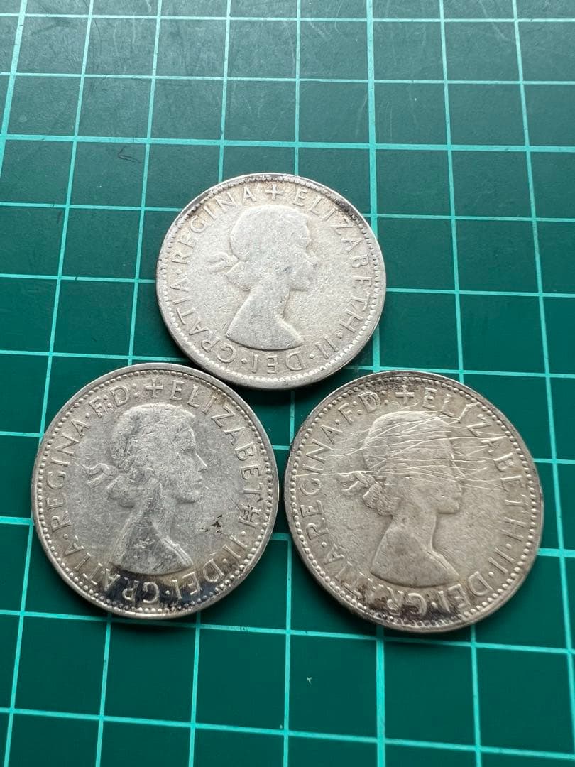 外国銀貨　オーストラリア銀貨　3年号