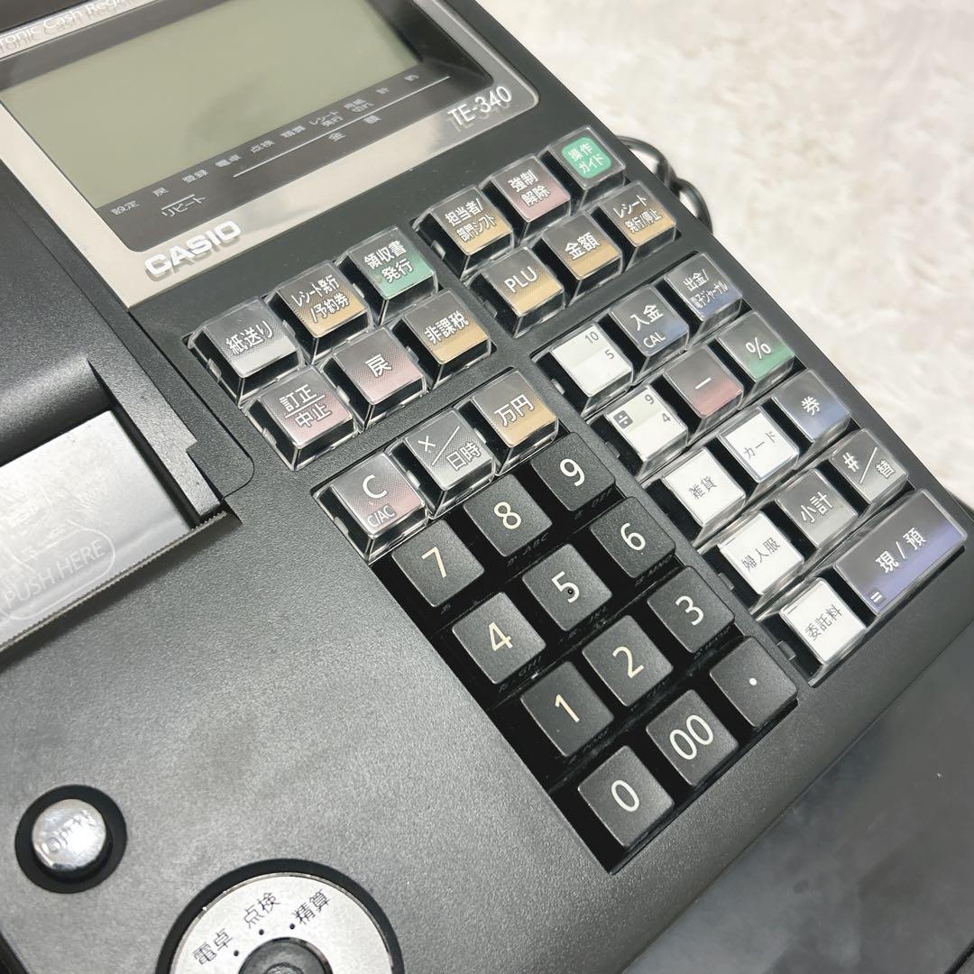 CASIO 電子レジスター TE-340 通電確認済み