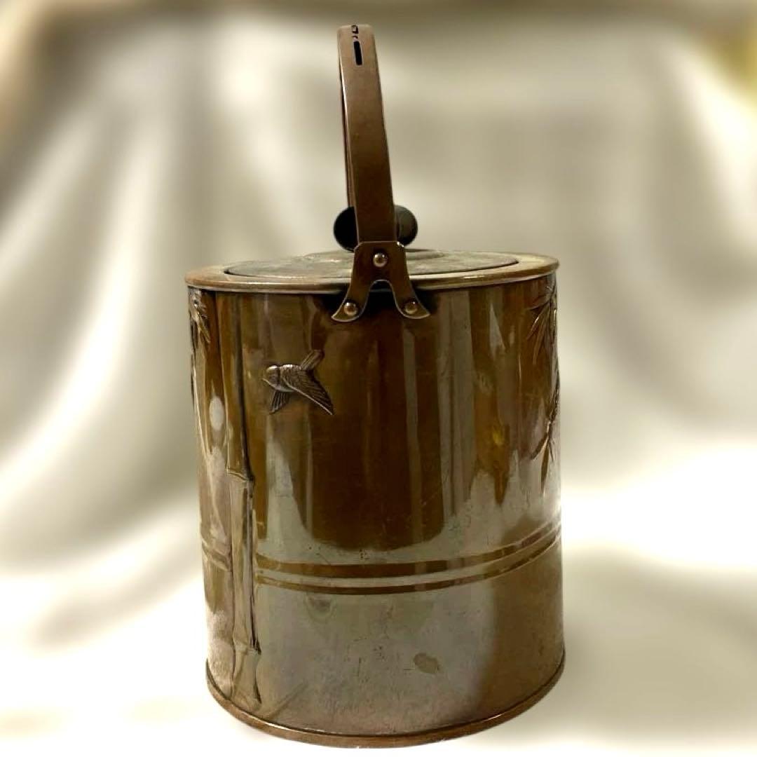 J-49 水注やかん　水次やかん　銅製　薬缶　茶道具　古道具　美術品　工芸品