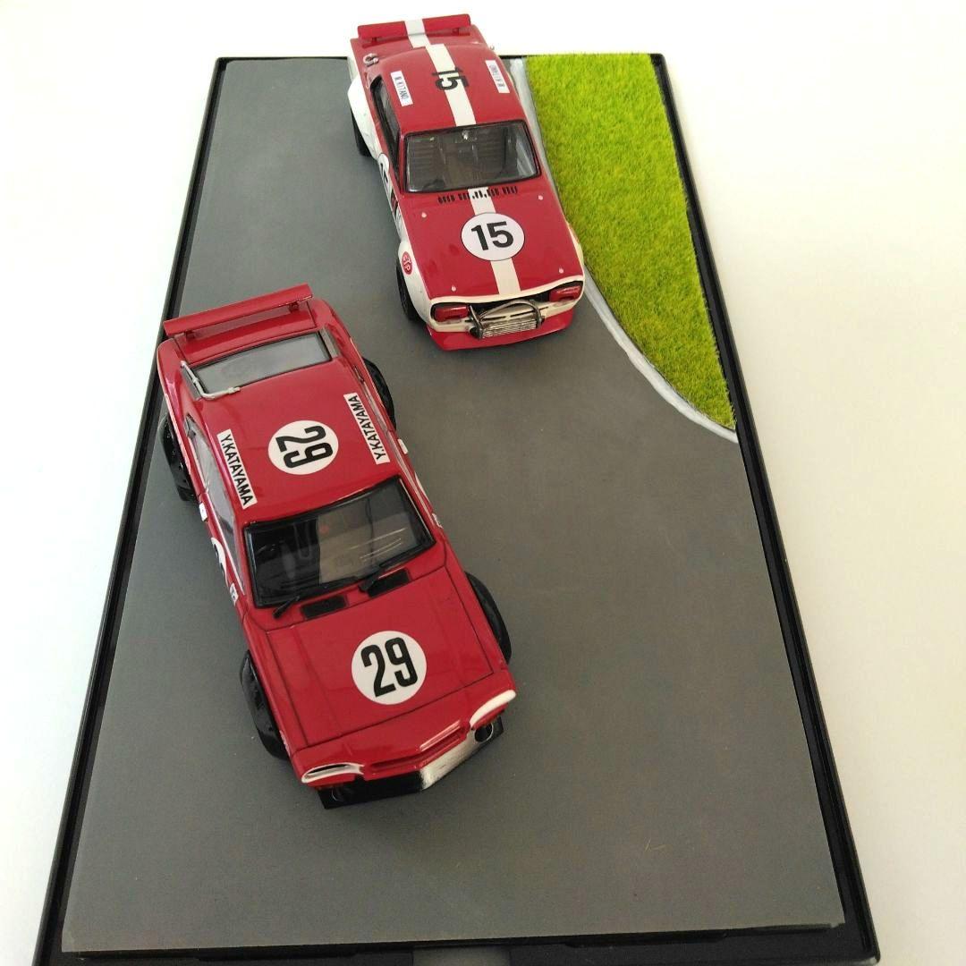 京商　サバンナ RXー3　 スカイラインGTーR ミニカーセット 1/43