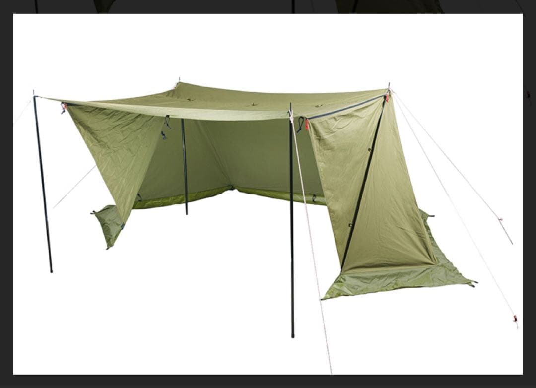 テンマクデザイン煙幕DX TC テント　➕社外前幕付き