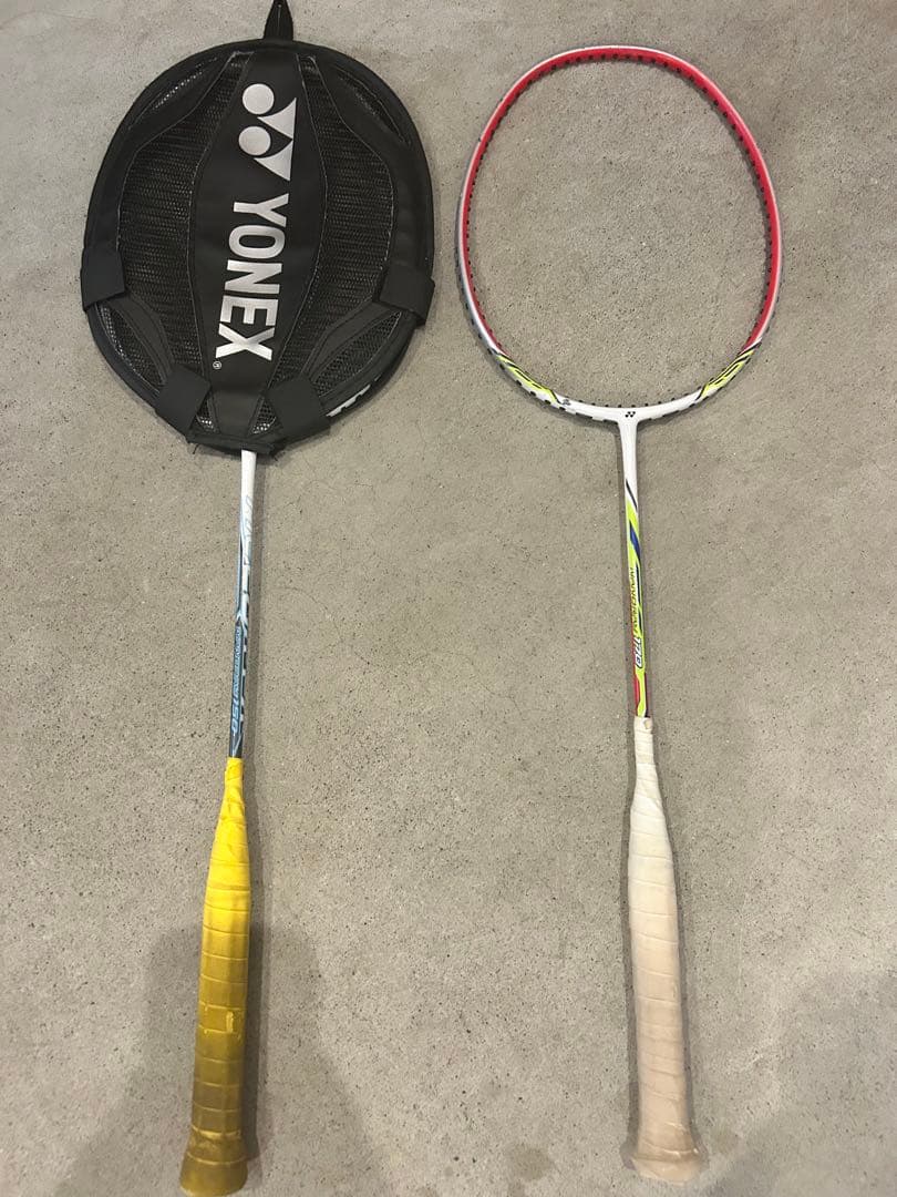YONEX バドミントンラケットセット ゴールド レッド