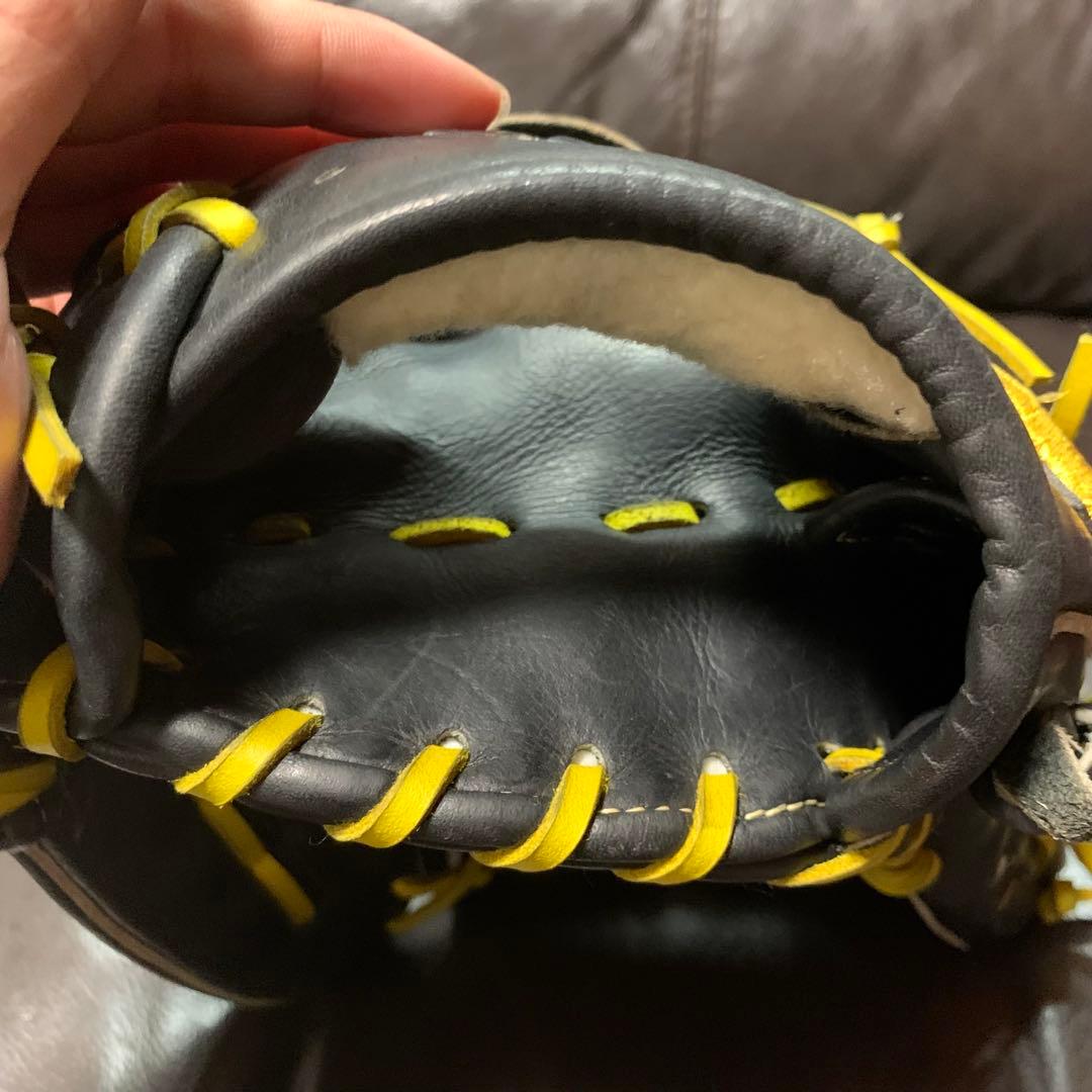 Mizuno Pro 軟式投手用グローブ ブラック/イエロー