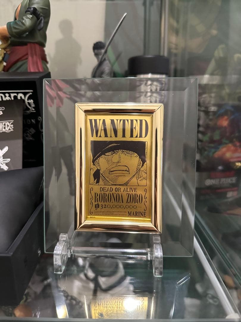 ロロノア・ゾロ 純金　手配書GOLDカード