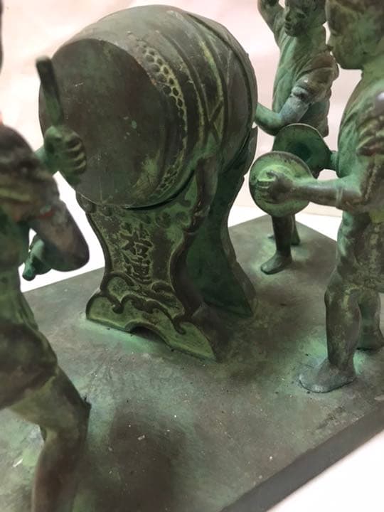 小倉紙園大鼓，真鍮製，重4500克。