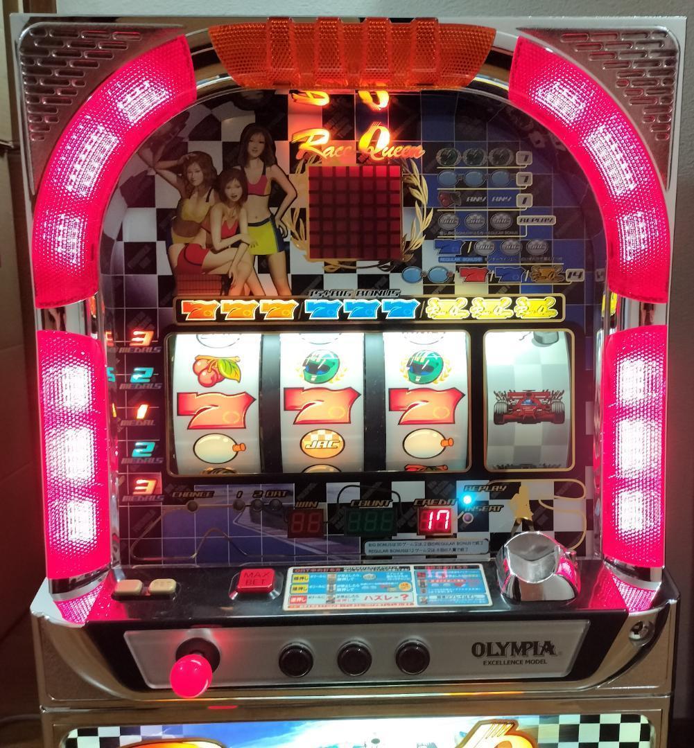 【パチスロ実機】オリンピア★レースクイーン【オートプレイ付不要機付】４号機