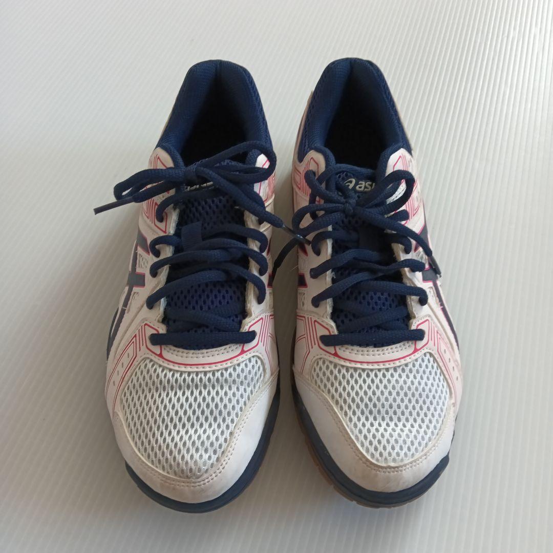 ASICS RYRUS バレーボールシューズ ホワイト/ネイビー/ピンク