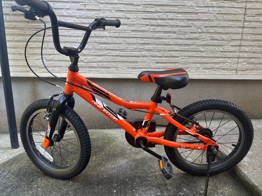 GIANT AMIMETOR オレンジ色 16インチ 子供用自転車 補助輪付き