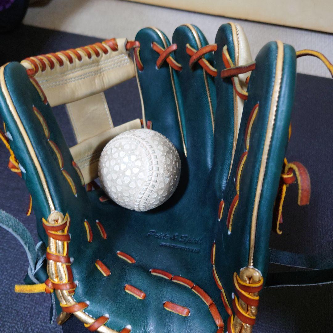 ZETT PROSTATUS 軟式グローブ グリーン/ベージュ