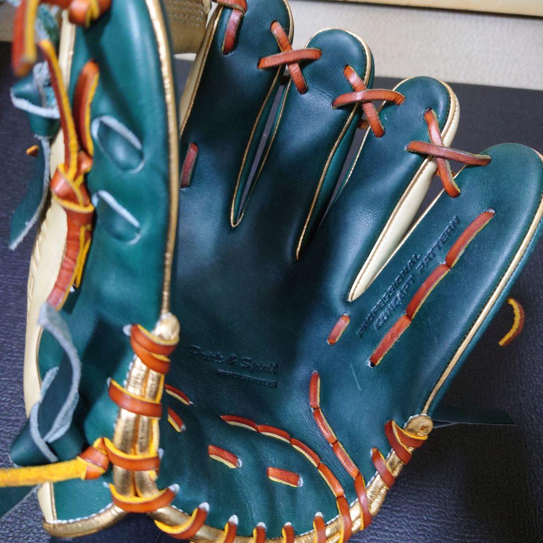 ZETT PROSTATUS 軟式グローブ グリーン/ベージュ