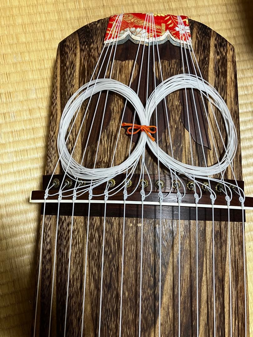 箏セット　すだれ彫　送料込み