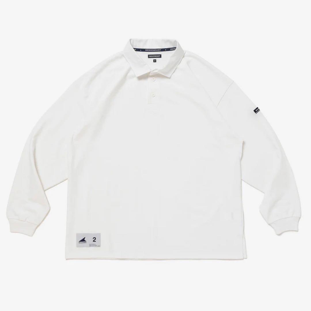 DESCENDANT - CROUCH POLO LS ホワイト 3