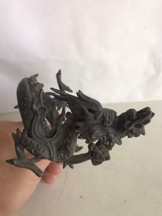 古銅龍置物，明治時期金工，重3⃣️2⃣️0⃣️克