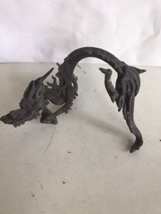 古銅龍置物，明治時期金工，重3⃣️2⃣️0⃣️克