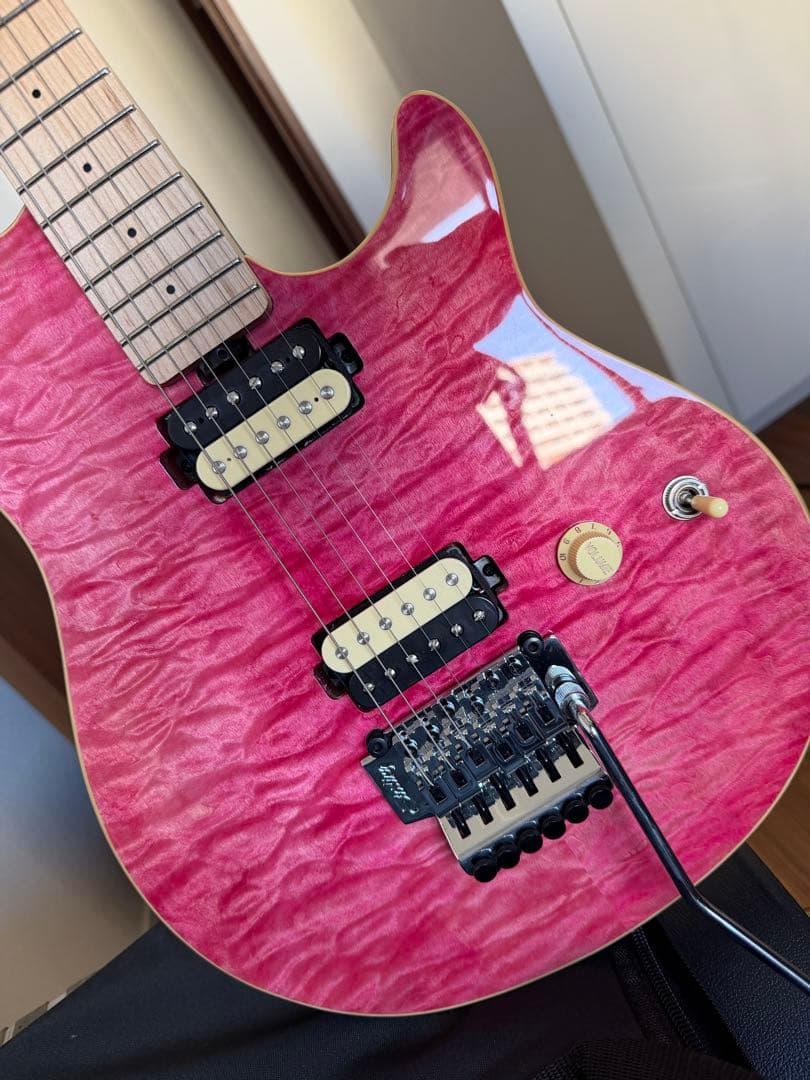 ギター Sterling By Music Man AxisAX40 TransPink