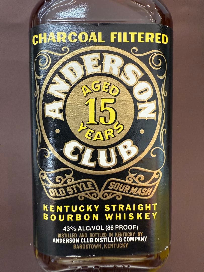 アンダーソンクラブ ANDERSON CLUB 15年 バーボン 750ml
