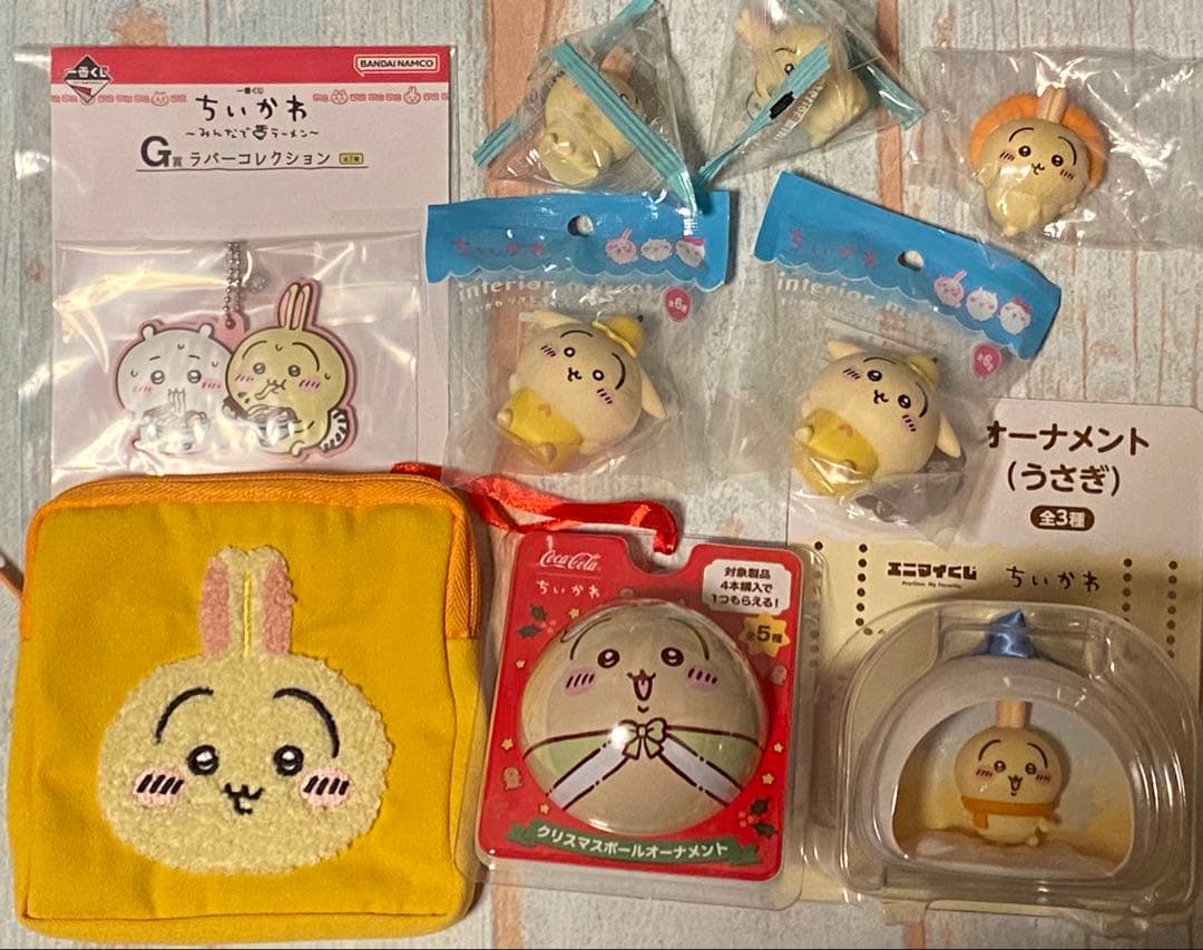 ちいかわうさぎグッズまとめ売り　うさぎマスコット　ちいかわエニマイくじ　うさぎ