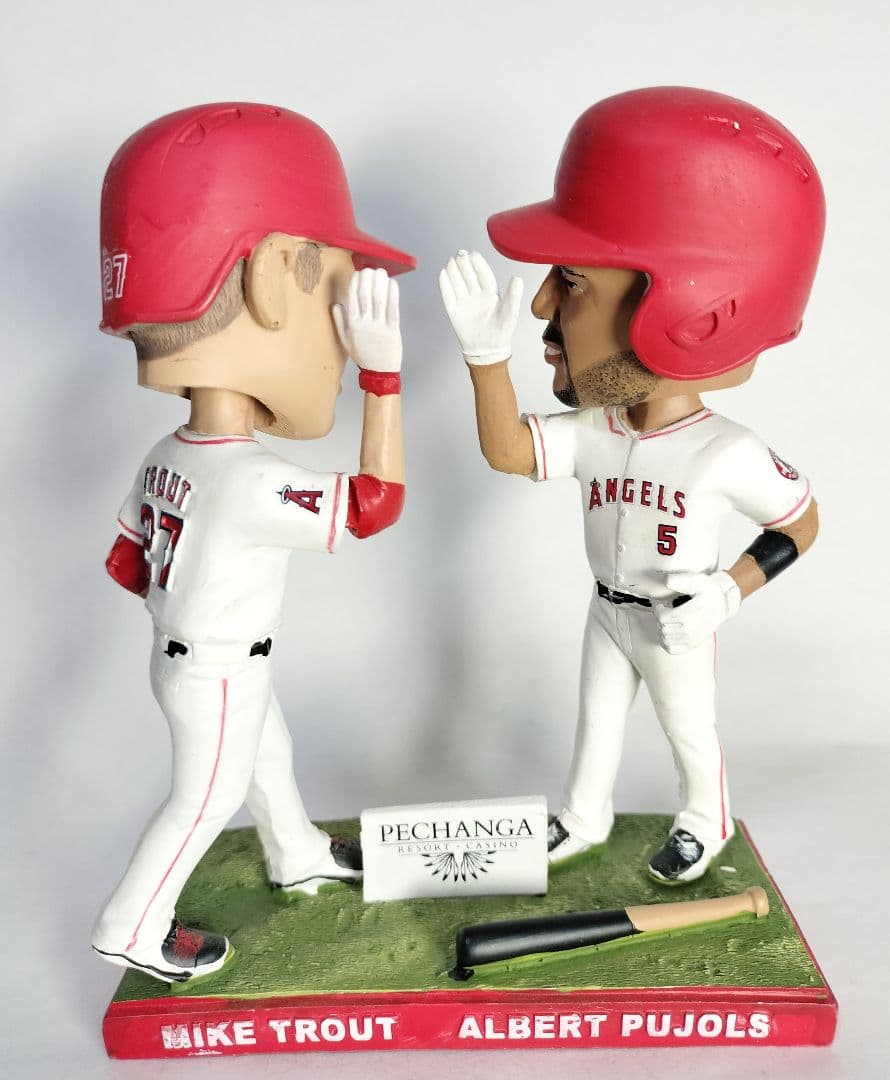 マイク・トラウト&アルバート・プホルス／”40本塁打” ボブルヘッド人形
