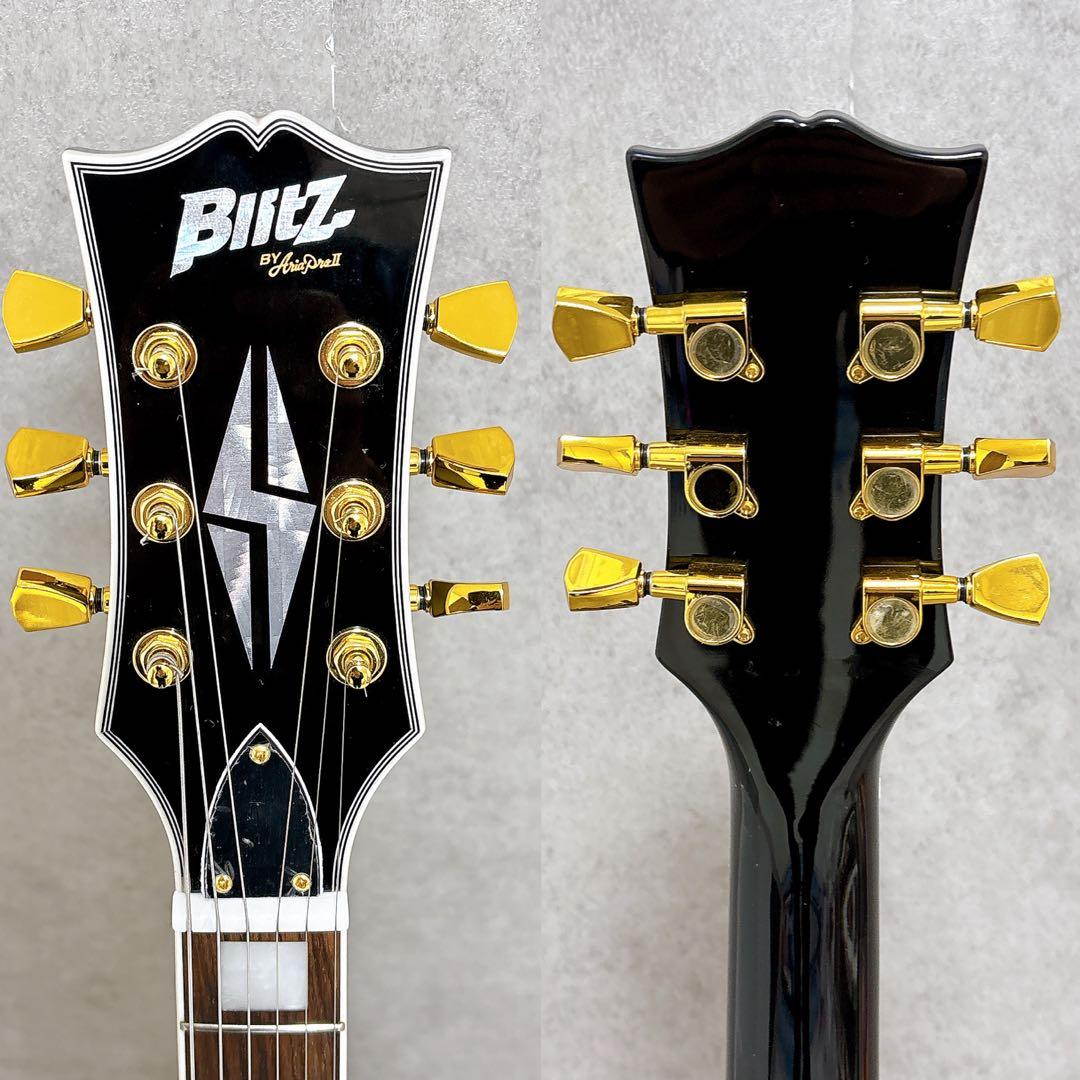 ARIA ブリッツ レスポールカスタム ぼっちざろっく エレキギター 黒金