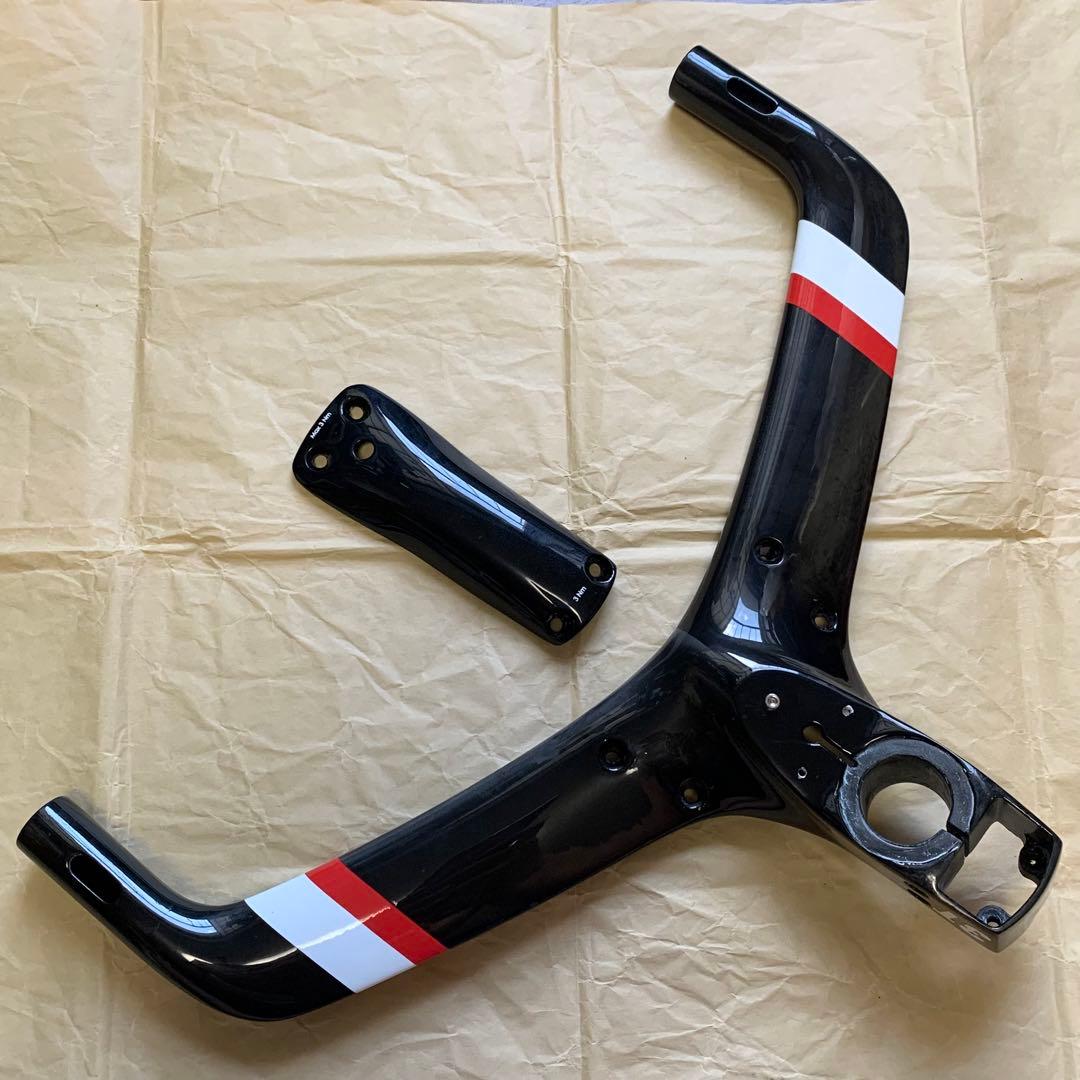 3t カーボンハンドル ベースバー ステム一体型 ピストバイク トリプルティー