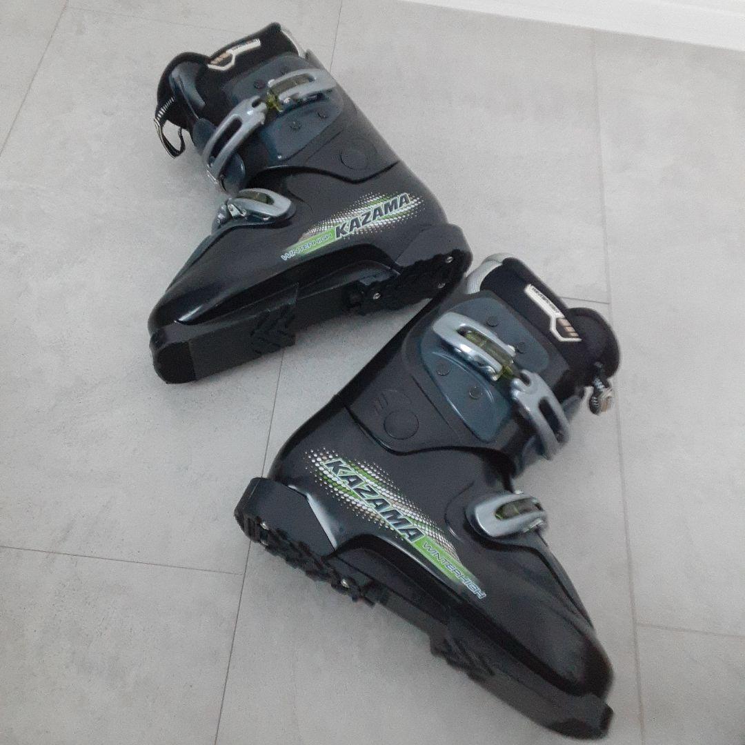 KAZAMA カザマ スキー3点セット 152cm スキーブーツ25cm 大人用