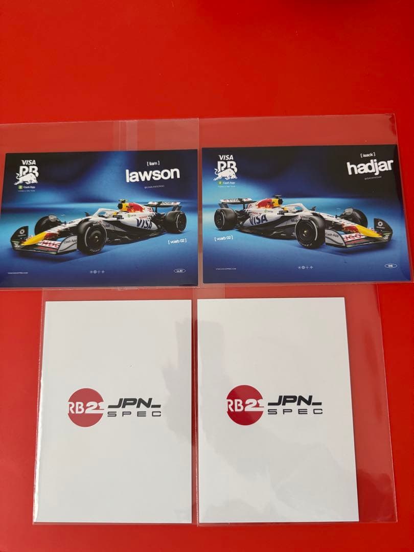 F1 レッドブル　RB ポストカード