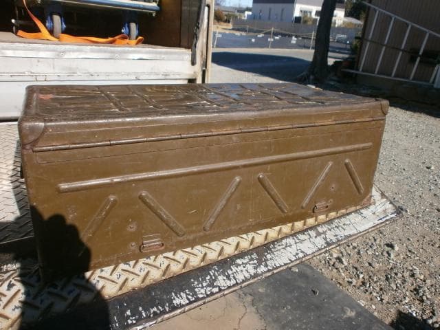 旧日本軍　将校　軍用トランク メタルケース 第5676部隊