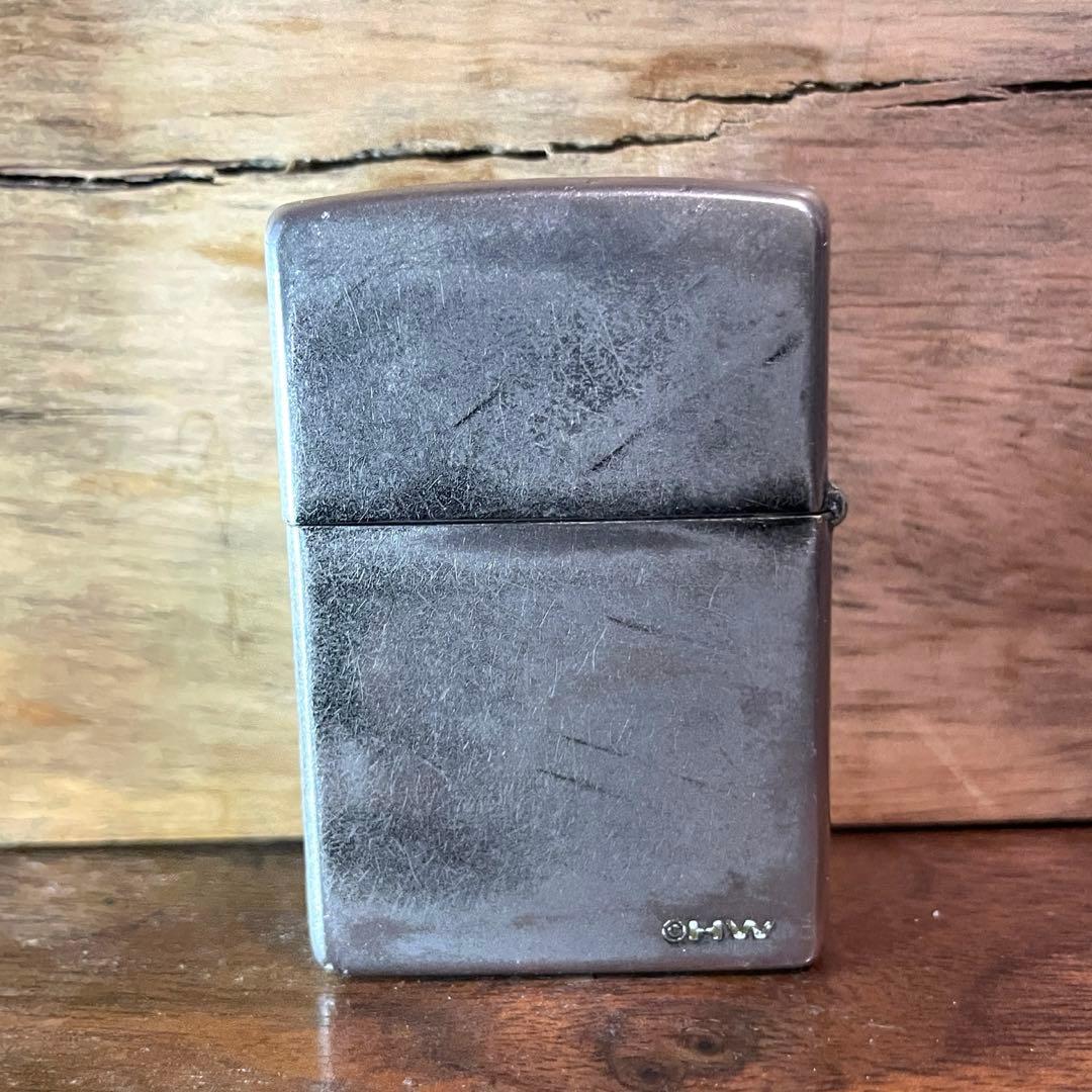 ZIPPO hide モデル 2002年 ペイズリー モッキンバードデザイン