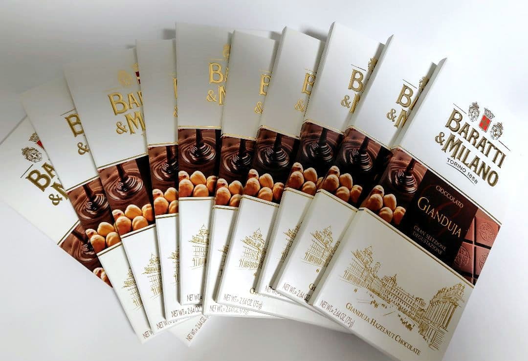 Baratti & Milano Gianduja チョコレート 75gｘ10