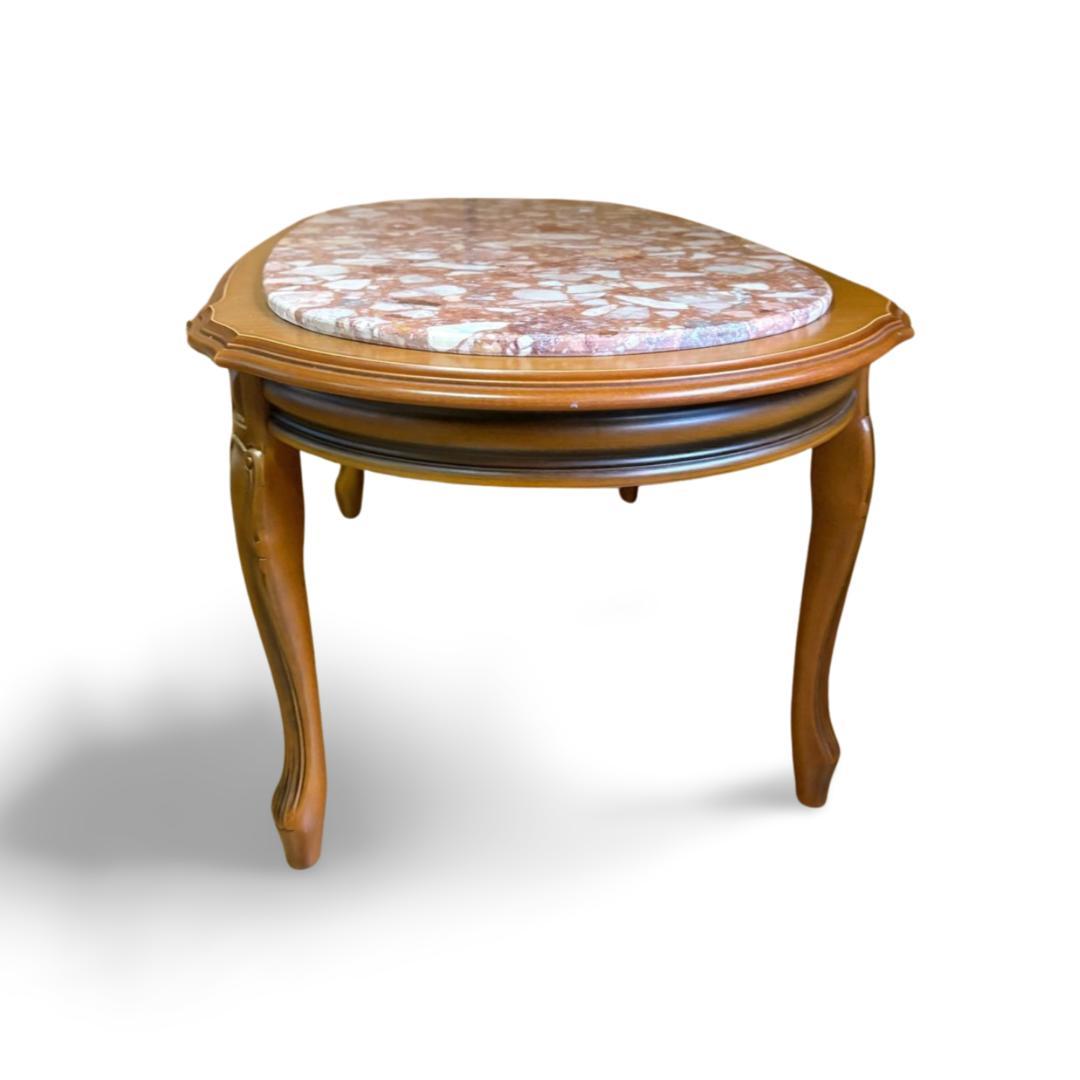 大理石 ローテーブル イタリア製 猫脚 アンティーク