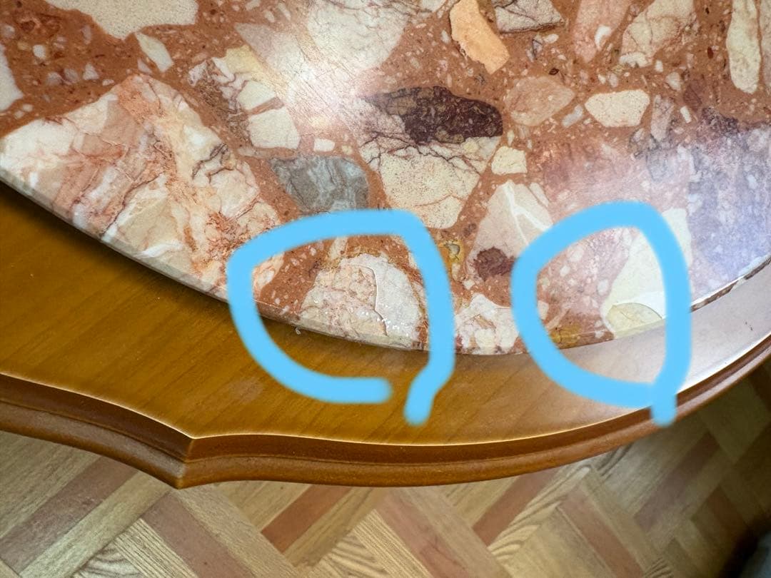 大理石 ローテーブル イタリア製 猫脚 アンティーク