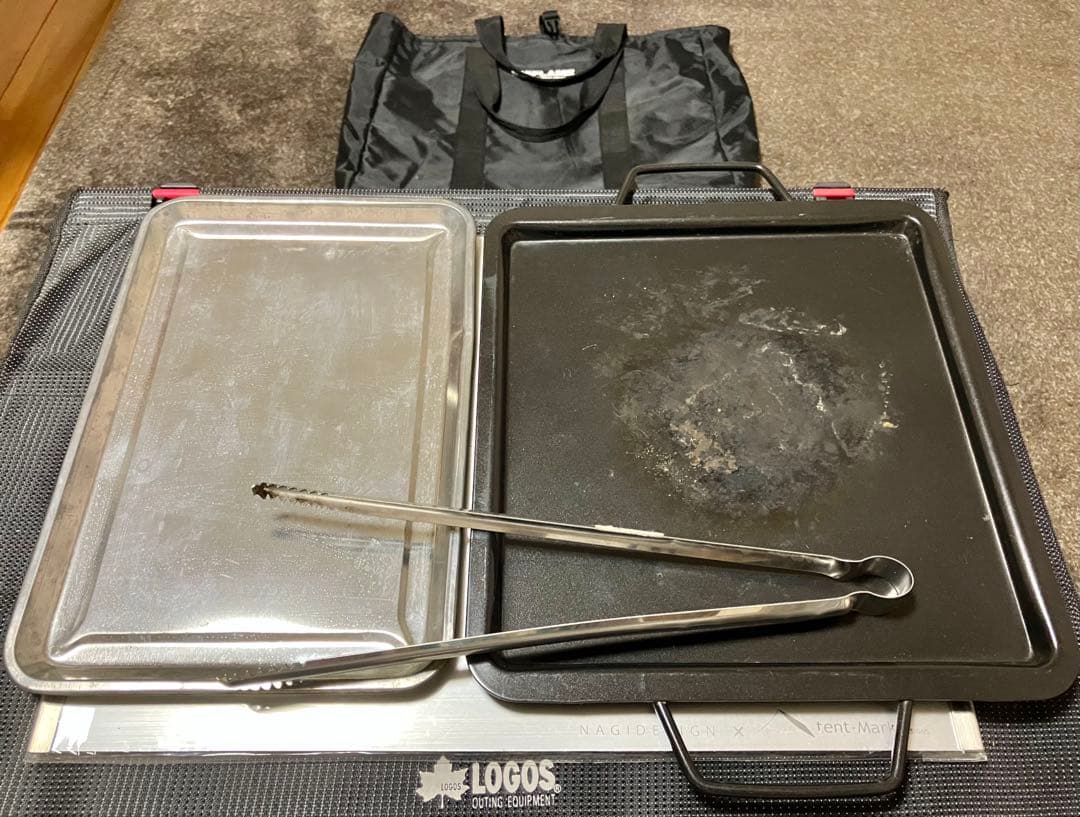 UNIFLAME ファイヤグリル+焼き網+ヘビーロストル+収納ケース+鉄板セット