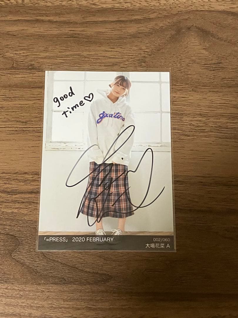 イコプレ 直筆 生写真 イコラブ 裏コメ　大場花菜14
