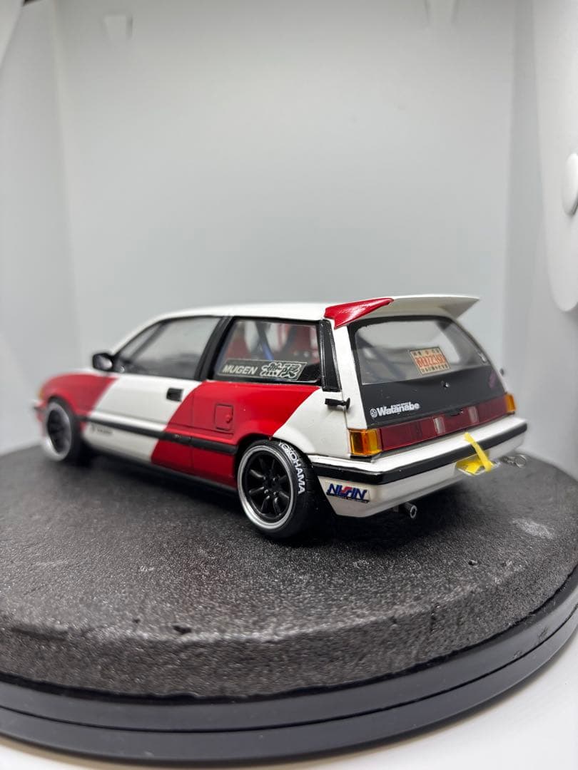 プラモデル完成品　タミヤ　ホンダ　無限シビック　ストリート戻し　環状線仕様