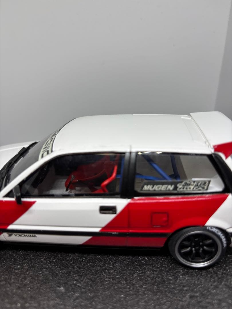 プラモデル完成品　タミヤ　ホンダ　無限シビック　ストリート戻し　環状線仕様
