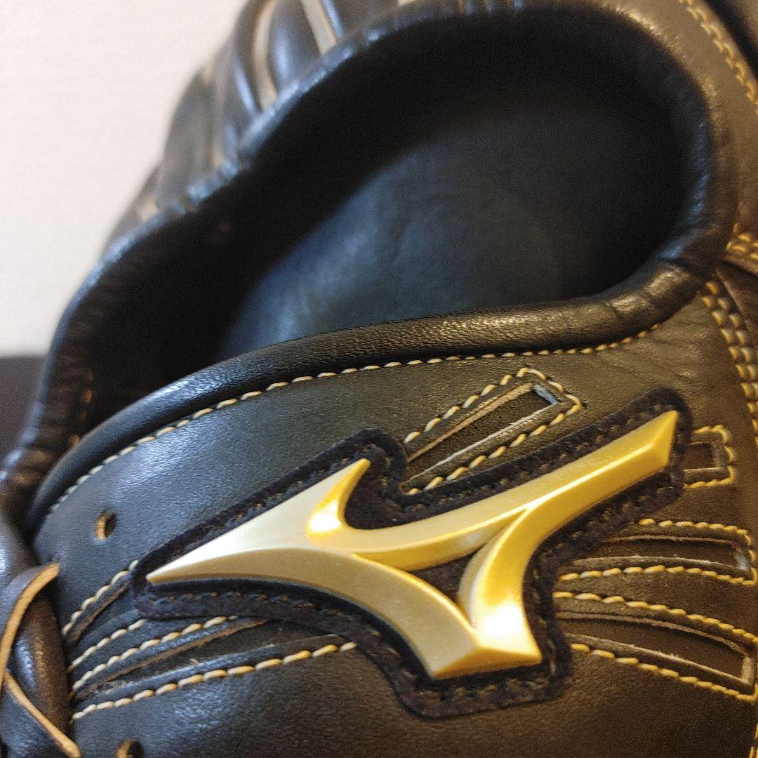 ミズノ グローバルエリート Lシリーズ 右投げ 外野 軟式グローブ　ブラック